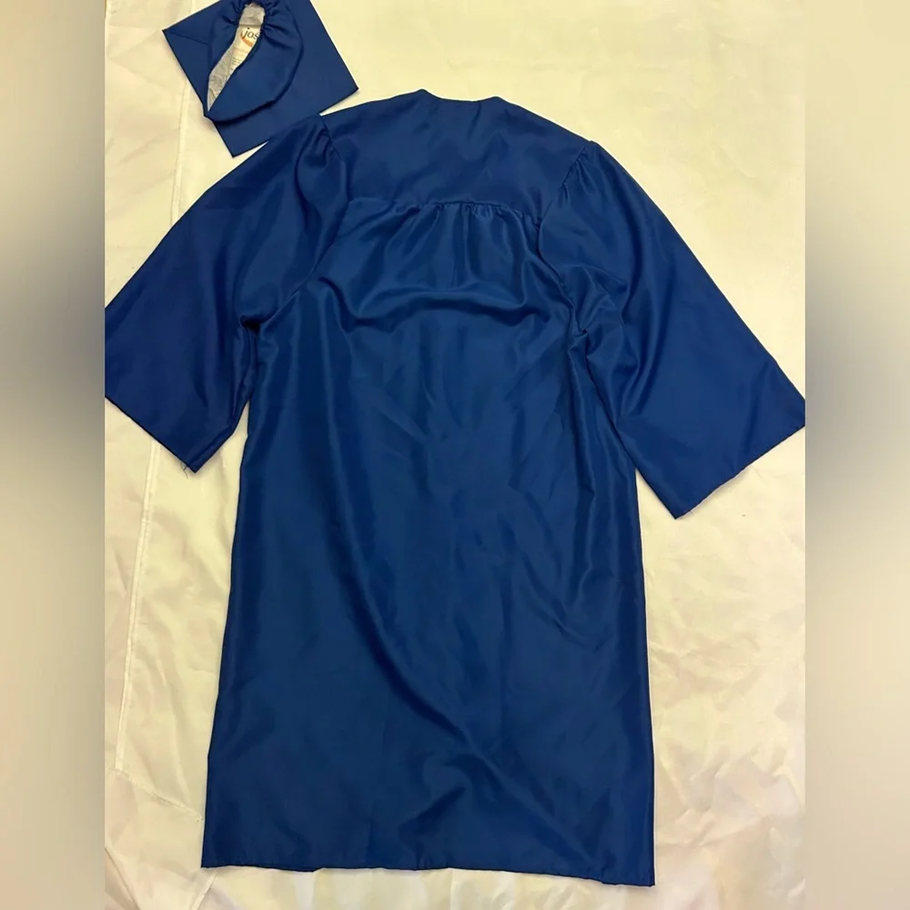 Jostens Blue Graduation Cap + Gown - Picture 2 of 3